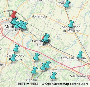 Mappa Via Evangelista Torricelli, 41013 Castelfranco Emilia MO, Italia (9.768)