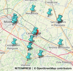 Mappa Via Evangelista Torricelli, 41013 Castelfranco Emilia MO, Italia (8.803)