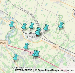 Mappa Via Evangelista Torricelli, 41013 Castelfranco Emilia MO, Italia (3.26083)