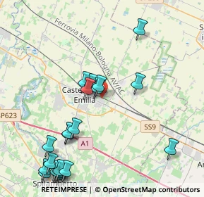 Mappa Via Evangelista Torricelli, 41013 Castelfranco Emilia MO, Italia (4.9905)