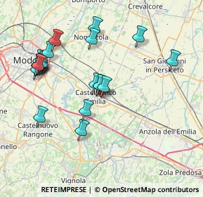Mappa Via Brenta, 41013 Castelfranco Emilia MO, Italia (8.0125)