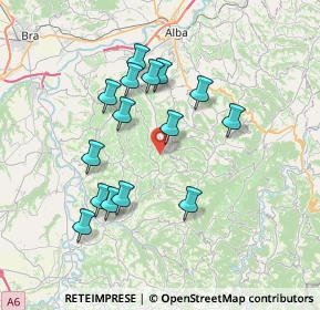Mappa Località Bricco del Gallo, 12050 Sinio CN, Italia (6.83467)