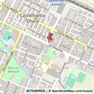 Mappa Via Circondaria Sud, 63, 41013 Castelfranco Emilia, Modena (Emilia Romagna)