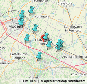 Mappa Galleria S. Giacomo, 41013 Castelfranco Emilia MO, Italia (6.9)