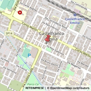 Mappa Via Ripa Superiore, 90, 41013 Castelfranco Emilia, Modena (Emilia Romagna)