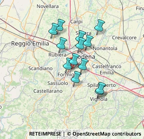 Mappa Via Palmiro Togliatti, 41043 Casinalbo MO, Italia (10.60923)