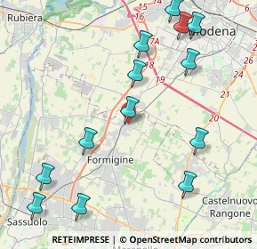 Mappa Via Palmiro Togliatti, 41043 Casinalbo MO, Italia (5.03231)