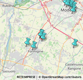 Mappa Via Palmiro Togliatti, 41043 Casinalbo MO, Italia (5.4)