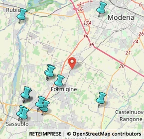 Mappa Via Giardini Nord, 41043 Casinalbo MO, Italia (5.81692)