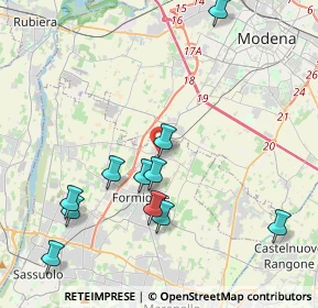 Mappa Via Giardini Nord, 41043 Casinalbo MO, Italia (4.44091)