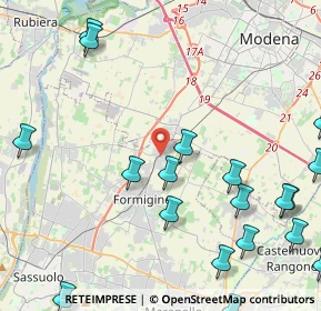 Mappa Via Giardini Nord, 41043 Casinalbo MO, Italia (6.2095)