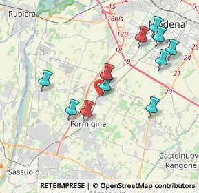 Mappa Via Giardini Nord, 41043 Casinalbo MO, Italia (3.98091)