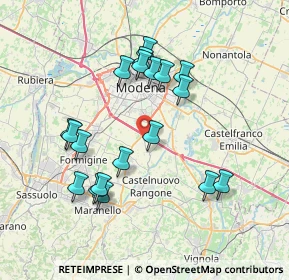 Mappa Strada Castelnuovo Rangone, 41126 Modena MO, Italia (7.31579)