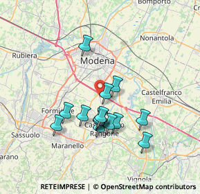 Mappa Strada Castelnuovo Rangone, 41126 Modena MO, Italia (6.11933)