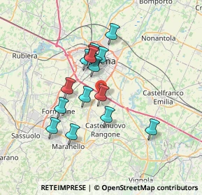 Mappa Strada Castelnuovo Rangone, 41126 Modena MO, Italia (5.94467)