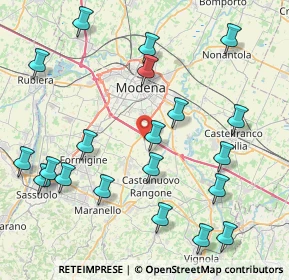 Mappa Strada Castelnuovo Rangone, 41126 Modena MO, Italia (9.876)