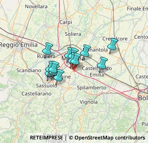 Mappa Strada Castelnuovo Rangone, 41126 Modena MO, Italia (8.58462)