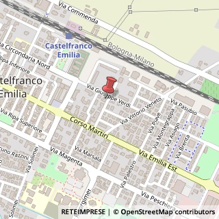 Mappa Via Giacomo Puccini, 65, 41013 Castelfranco Emilia, Modena (Emilia Romagna)
