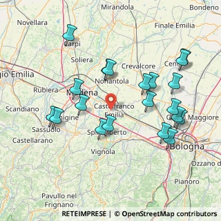 Mappa Via Donato Bramante, 41013 Castelfranco Emilia MO, Italia (16.5365)