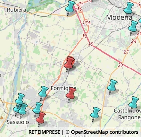 Mappa Casinalbo, 41043 Formigine MO, Italia (6.45389)