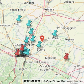 Mappa Via Cavalle, 40054 Budrio BO, Italia (18.184)