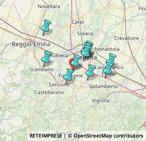 Mappa Via Ugo la Malfa, 41043 Formigine MO, Italia (9.49091)