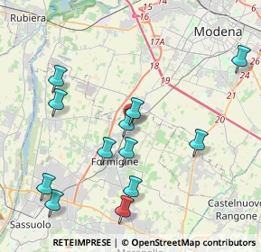 Mappa Via Ugo la Malfa, 41043 Formigine MO, Italia (4.39417)