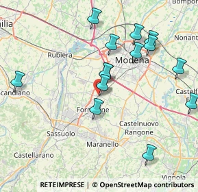 Mappa Via Ugo la Malfa, 41043 Formigine MO, Italia (8.28857)