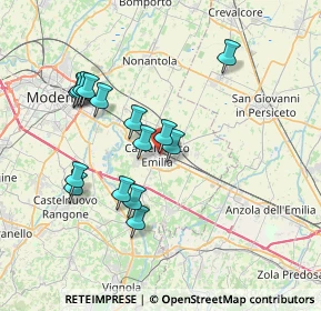 Mappa 41013 Castelfranco Emilia MO, Italia (6.93)