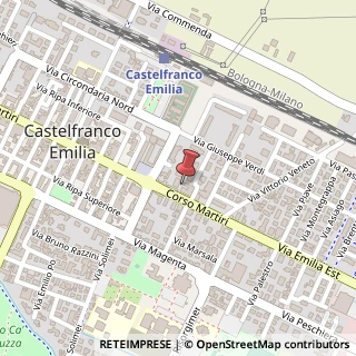 Mappa Corso Martiri, 74, 41013 Castelfranco Emilia, Modena (Emilia Romagna)