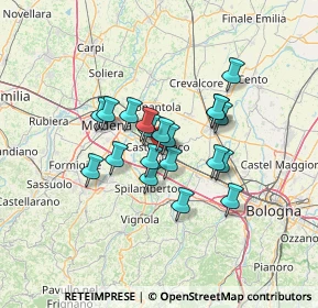 Mappa 41013 Castelfranco Emilia MO, Italia (9.891)