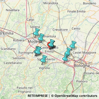 Mappa 41013 Castelfranco Emilia MO, Italia (9.13167)