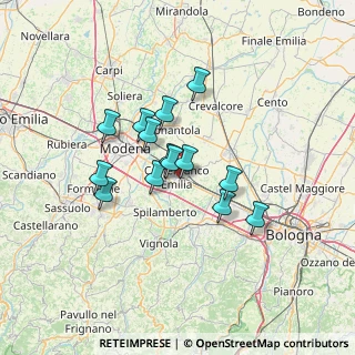 Mappa 41013 Castelfranco Emilia MO, Italia (10.40714)