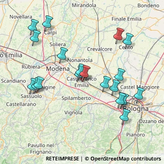 Mappa 41013 Castelfranco Emilia MO, Italia (17.58053)