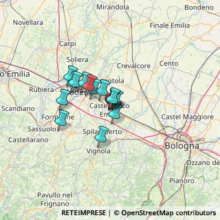 Mappa 41013 Castelfranco Emilia MO, Italia (8.34333)