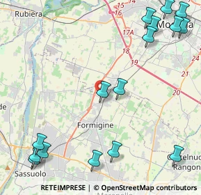 Mappa Via Palazzi, 41043 Formigine MO, Italia (6.17563)