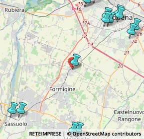 Mappa Via Don Giulio Maselli, 41043 Formigine MO, Italia (6.68333)