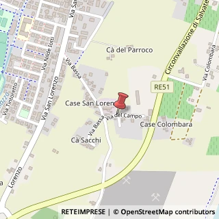 Mappa Via del Campo,  14, 42013 Casalgrande, Reggio nell'Emilia (Emilia Romagna)
