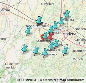 Mappa Via Ferdinando Cesari, 42019 Scandiano RE, Italia (11.88235)