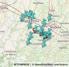 Mappa Via Ferdinando Cesari, 42019 Scandiano RE, Italia (10.7715)