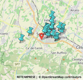 Mappa Via Ferdinando Cesari, 42019 Scandiano RE, Italia (1.212)