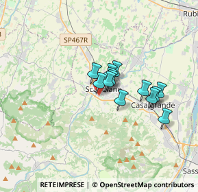 Mappa Via Ferdinando Cesari, 42019 Scandiano RE, Italia (2.28462)