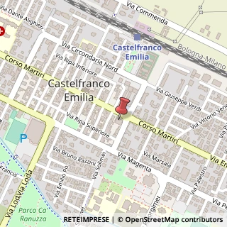Mappa Piazza Curiel, 26, 41013 Castelfranco Emilia, Modena (Emilia Romagna)
