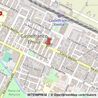 Mappa Corso Martiri, 151, 41013 Castelfranco Emilia, Modena (Emilia Romagna)