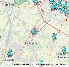 Mappa Via Sant'Ambrogio, 41043 Casinalbo MO, Italia (6.92857)