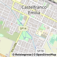 Mapa Castelfranco Emilia