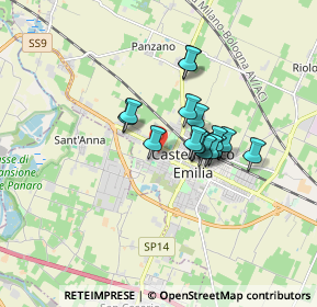Mappa Via Tiziano, 41013 Castelfranco Emilia MO, Italia (1.1875)