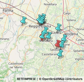 Mappa Via Peri Achille, 42020 Albinea RE, Italia (11.61067)