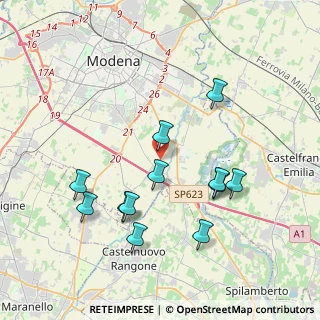 Mappa Strada Baccelliera, 41126 Modena MO, Italia (3.9275)