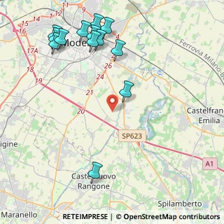 Mappa Strada Baccelliera, 41126 Modena MO, Italia (5.37308)